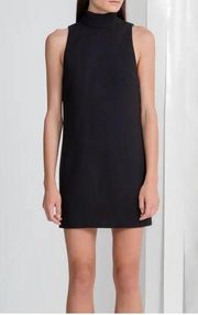 KEEPSAKE THE LABEL Black Keep Up Mock Neck Turtle Neck Sleeveless Black Dress M