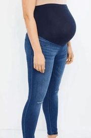 Indigo Blue Secret Fit Belly Skinny Maternity Ankle Jeggings | Motherhood