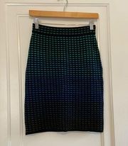 Missoni ombré knit skirt