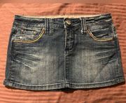 authentic denim skirt