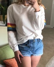 SheIn Rainbow Sweat Shirt