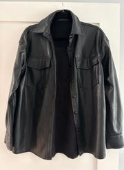 Leather Shirt-Jacket