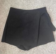 ZARA Black Suede Skort