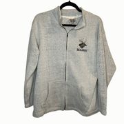 EBY Surf Co. Embroidered Maine Moose Zip Up Jacket Size Small