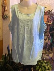 LIZ Claiborne Tank Top Pale Blue Size 3