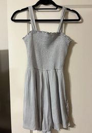 Grey smocked romper