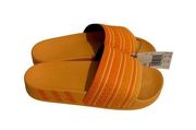 ADIDAS Adilette Orange Pool Slides Sandals Size 4 NEW