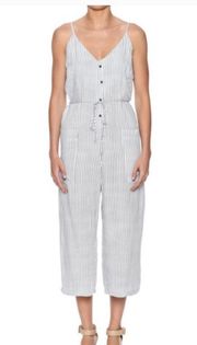 Aritzia Dress Forum Stripped Cropped Jumpsuit US Small