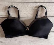 Motherhood maternity black nursing bra with lace 40 D