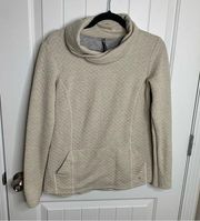 Kuhl mock neck waffle knit sweatshirt size small women’s