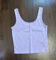 Purple Ribbed Tank