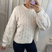 cream sweater