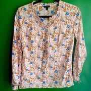 Talbot’s Long Sleeve Light Weight Top Blouse Size XS Extra Small EUC