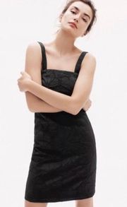 | Floral Embossed Convertible Little Black Dress