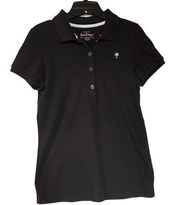 Black Polo Shirt Chic Fit Size Medium