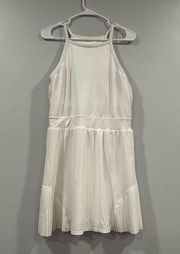 Zella Pleated White Tennis Dress Large L