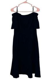 Vince Camuto Off The Shoulder Navy Dress Size 8