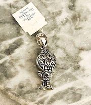 Lia Sophia Dangle Charm Silver Toned Metal NWT Ornate Design