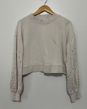 Stars Crop Sweatshirt Size M