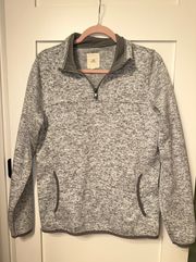 Gray Quarter Zip Jacket