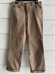 Garment Dyed Pants Olive women Sz 8 Brand New