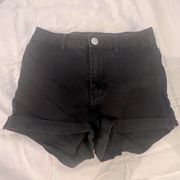 Women’s Black denim shorts Sz 2