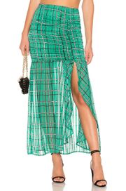 Green Maxi Skirt