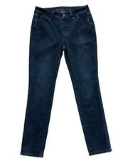 Soft Surroundings Dark Wash Soft Stretch Pull On Skinny Denim Jeans Size XS