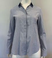 Vince Stripped Button Down Shirt 100% Cotton