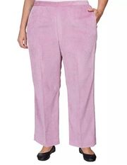 Alfred Dunner Sleek Corduroy Short Length Pants