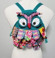 Handmade baroque artisan owl backpack