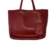 Steve Madden NWOT  Large Tote Shoulder Bag With Pouch Brick Color ~