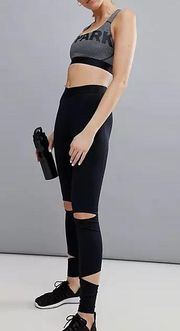 Active Slashed Leggings, M