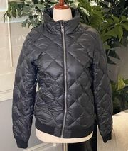 Black Patagonia, bomber style puffer jacket