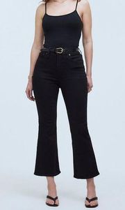 NWT Madewell Curvy Kick Out Crop Jean Black Rinse Wash Size 27 NEW
