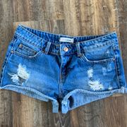 Denim Pimkie Cutoff Denim Distressed Shorts Size 6