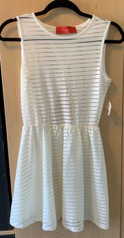 NWT  White Sheer Dress