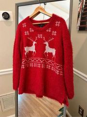 French Laundry Red Christmas Sweater Size XL