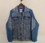 Avec Les Filles Patchwork Denim Jacket size L