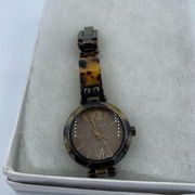 Anne Klein running watch faux tortoise shell band.