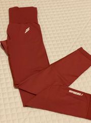 Hyperflex Seamless Leggings - Earth Red