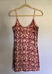 Saks fifth Avenue Embroidered Slip Dress