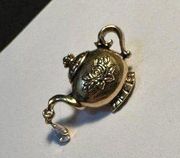 Signed Avon Teapot Brooch Tack Pin Gold Tone