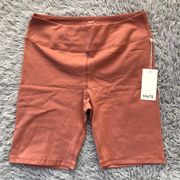 Organic Stretch Biker Short in Rose 1X