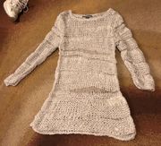 Gray tunic crotchet top never worn 