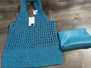 COPY - Falls Creek Crochet Hobo Tote Bag & Pouch New