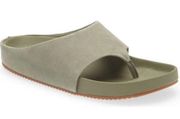 Caslon Sandals Womens Size 6 Sage Green Leather Slip On Shoes