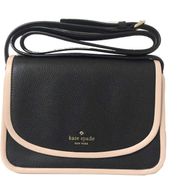 Kate Spade Ivy Ward Place Crossbody Leather Black & Blush Bag NWT