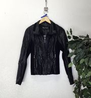 Black Vegan Leather Jacket