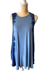 RVCA Tie-Dye T-Shirt Dress Blue Size Small